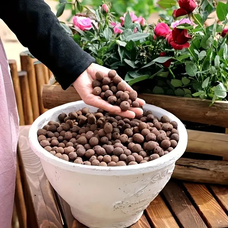 Aquarium Planted Plants - เม็ดดินเผาน้ําหนักเบาและระบายอากาศได้สําหรับการตกแต่งตู้ปลา, การเพาะปลูกพืชน้ํา, อวบน้ําและบอนไซ, เพิ่มการระบายน้ํา