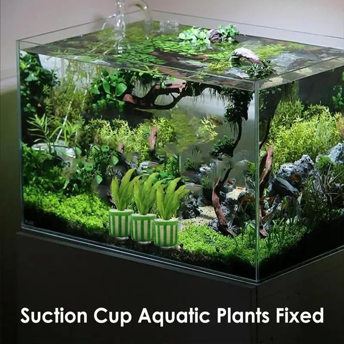 Planted Aquarium Tool Kit - ABNQ ที่ยึดต้นไม้น้ำ 10 ชิ้น ชุดกระถางยึดต้นไม้ในตู้ปลา อุปกรณ์ตกแต่งตู้ปลา