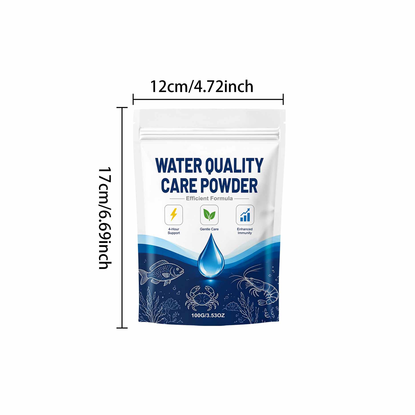 1/2/3/5PCS ผงปรับสภาพน้ำสำหรับ - Planted Aquarium Cloudy Water บทวิจารณ์และราคา